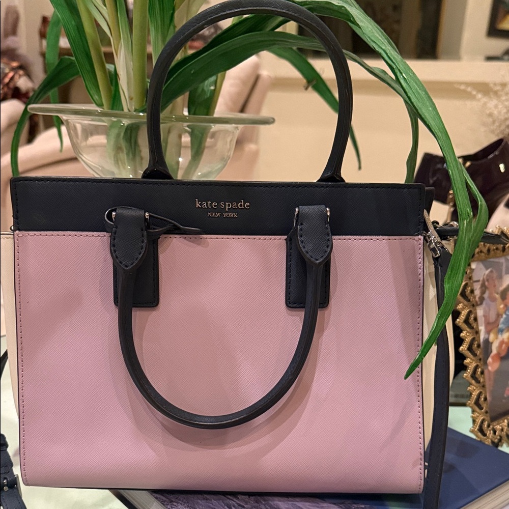 Kate Spade Two-Tone Pink and Black Satchel
